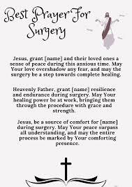 Surgery Prayer for My friend