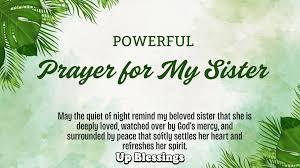 Powerful Prayers for my sister