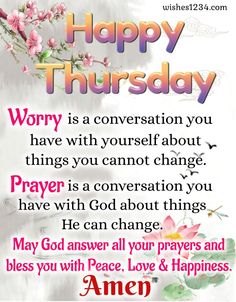 thursday blessings and prayers