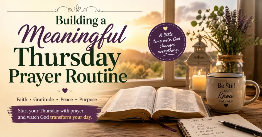 Building a Meaningful Thursday Prayer Routine