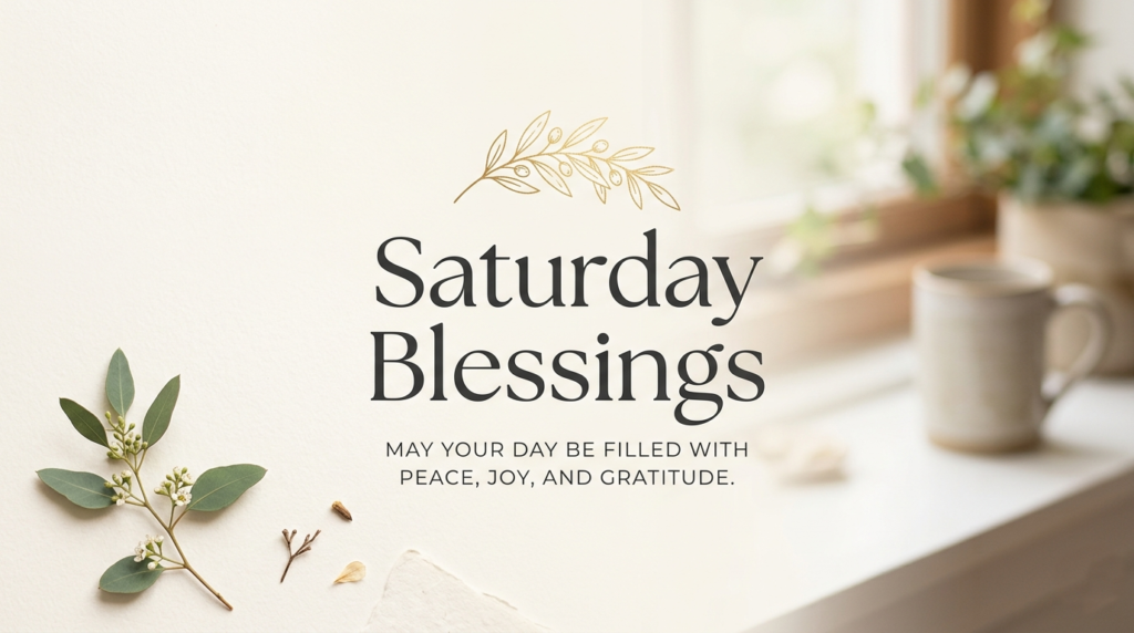 Saturday Blessings