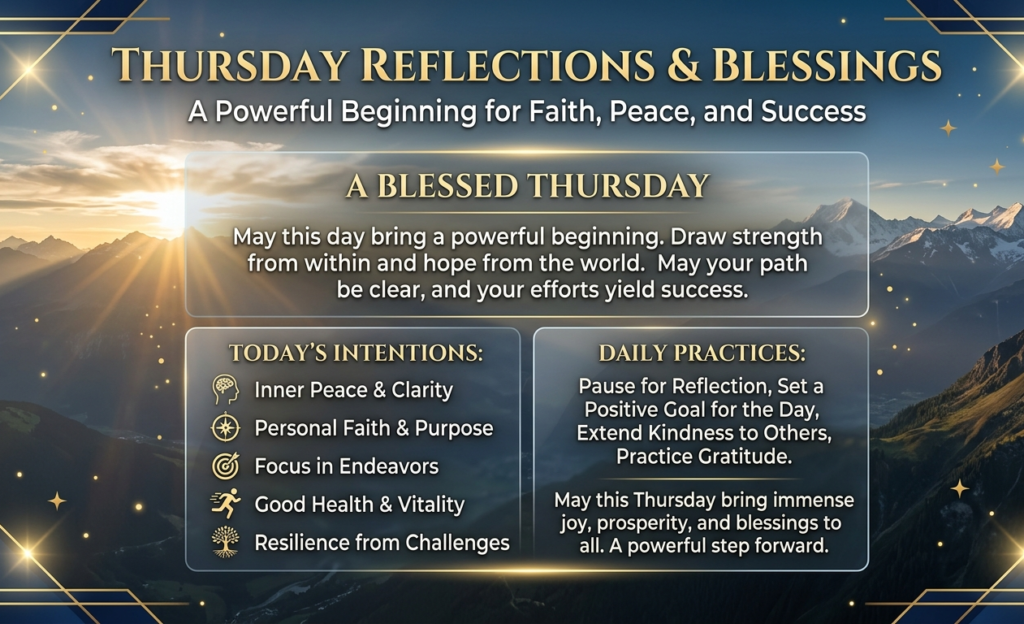 thursday blessings and prayers