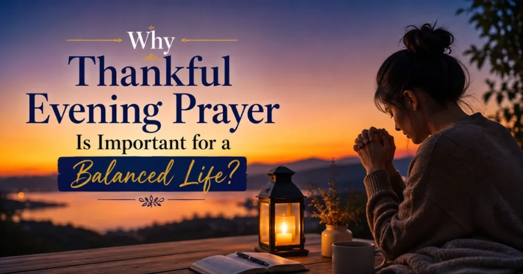 Why Thankful Evening Prayer Is Important for a Balanced Life?