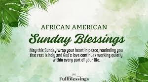 African American Sunday Blessings
