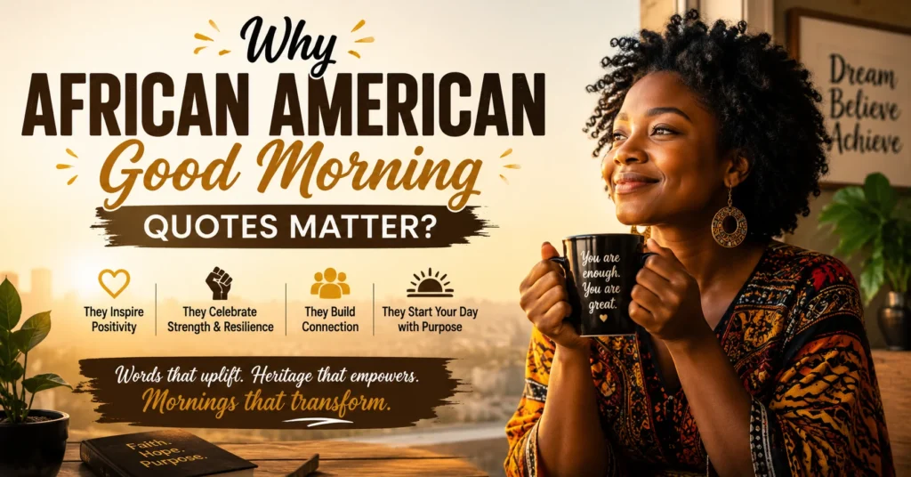 Why African American Good Morning Quotes Matter?
