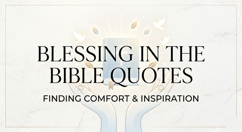 Blessing in the bible quotes