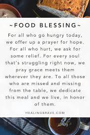 Food Prayer Blessing