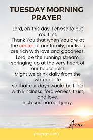 Tuesday Blessings and Prayer