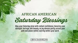 African American Saturday Blessings