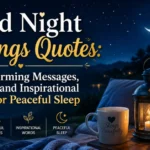 Good Night Blessings Quotes: Heartwarming Messages, Prayers, and Inspirational Words for Peaceful Sleep