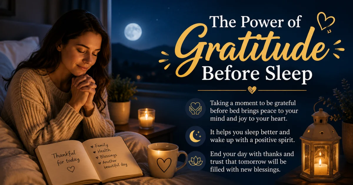 The Power of Gratitude Before Sleep