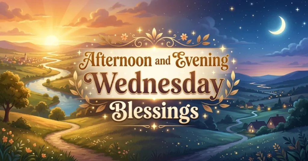 Afternoon and Evening Wednesday Blessings