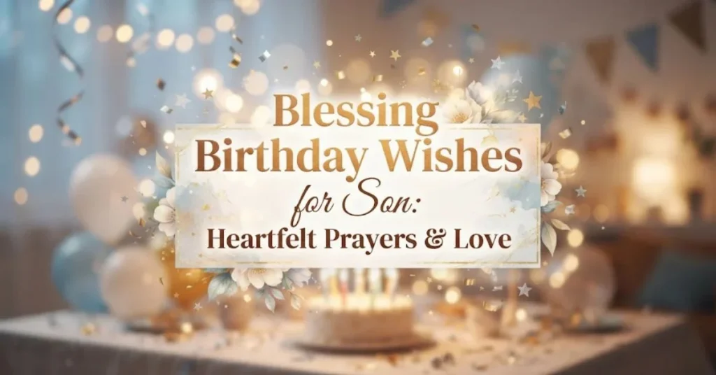 Blessing Birthday Wishes for Son: Heartfelt Prayers & Love