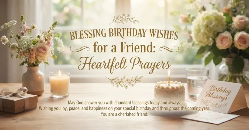 Blessing Birthday Wishes for a Friend: Heartfelt Prayers