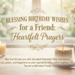 Blessing Birthday Wishes for a Friend: Heartfelt Prayers