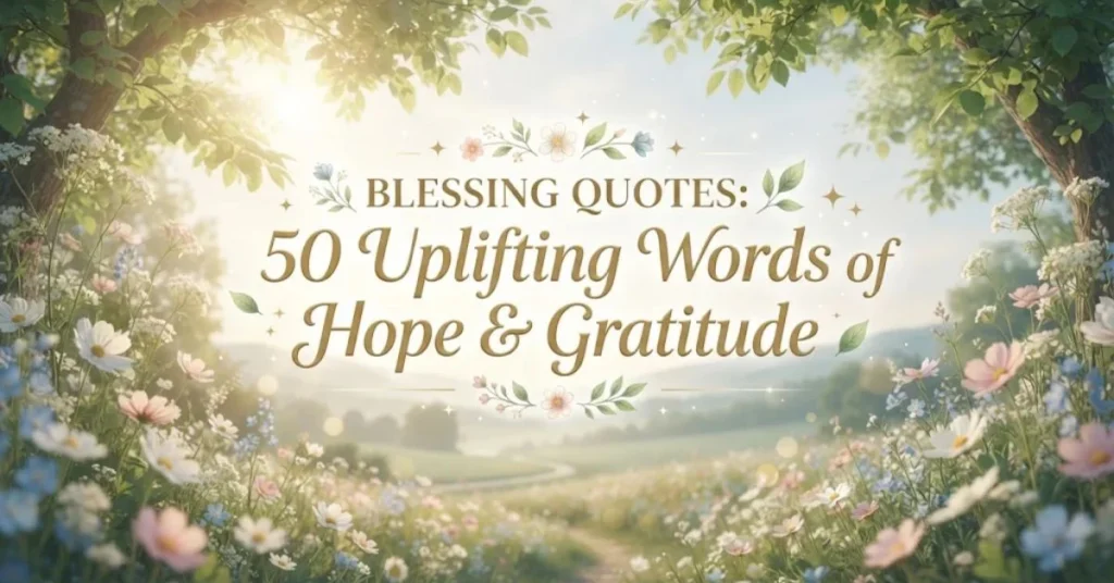 Blessing Quotes: 50 Uplifting Words of Hope & Gratitude