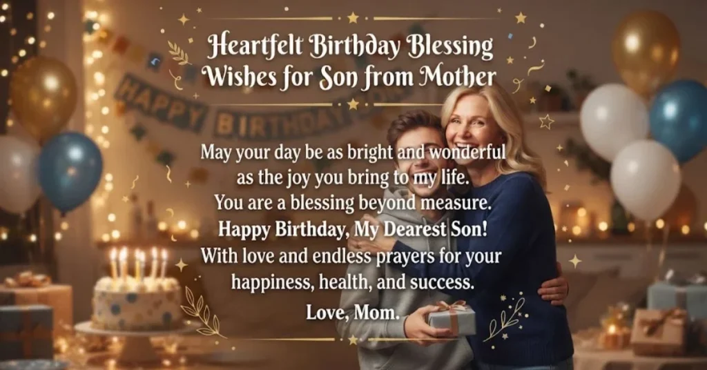 Heartfelt Birthday Blessing Wishes for Son from Mother