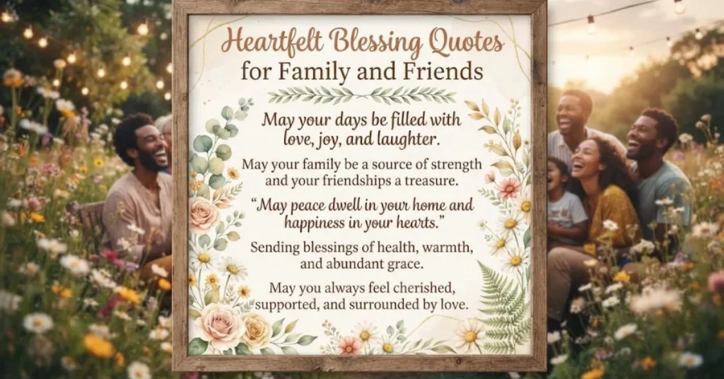 Heartfelt Blessing Quotes for Family and Friends