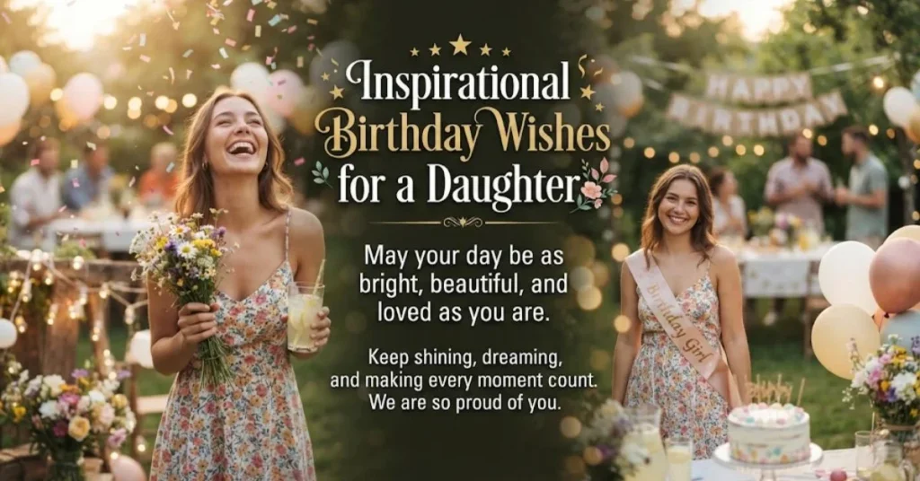 Inspirational Birthday Wishes for a Daughter