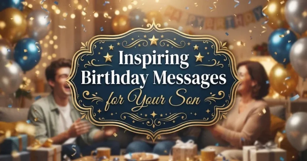 Inspiring Birthday Messages for Your Son