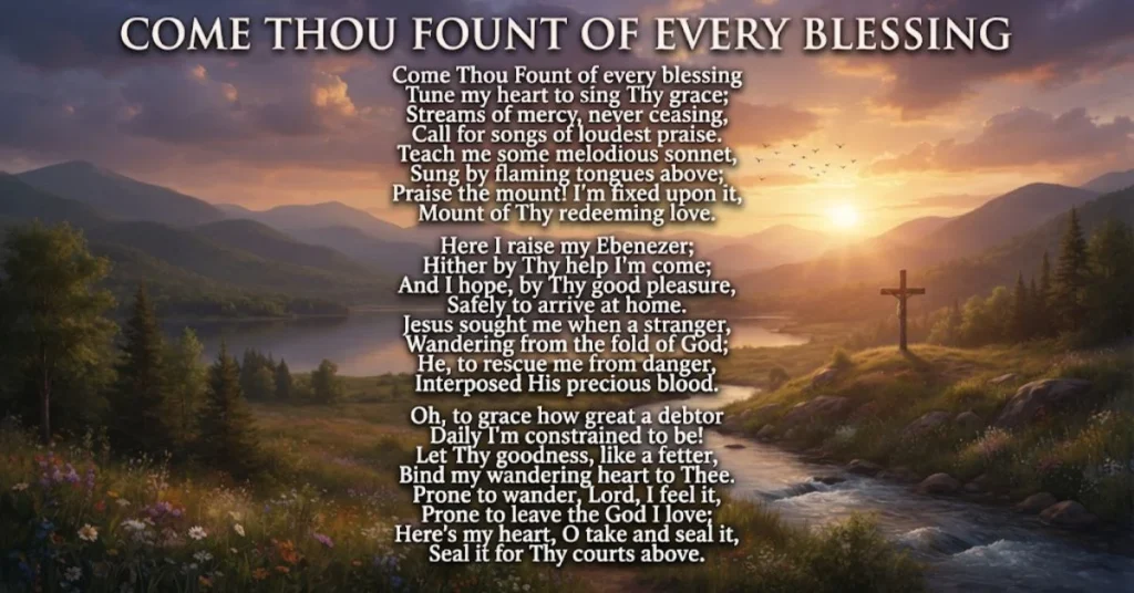 The Blessing Lyrics: Come Thou Fount of Every Blessing Lyrics 