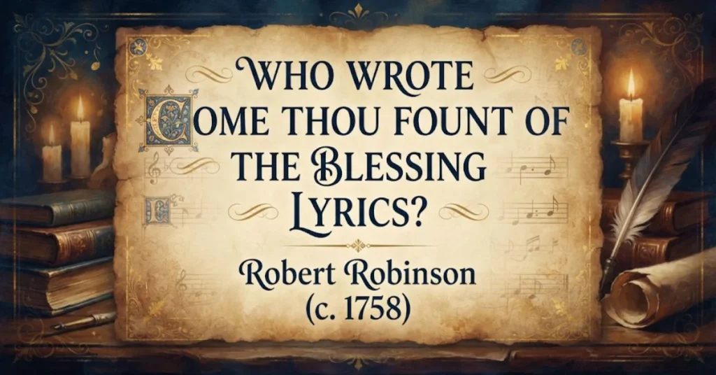 Who Wrote Come Thou Fount of The Blessing Lyrics?