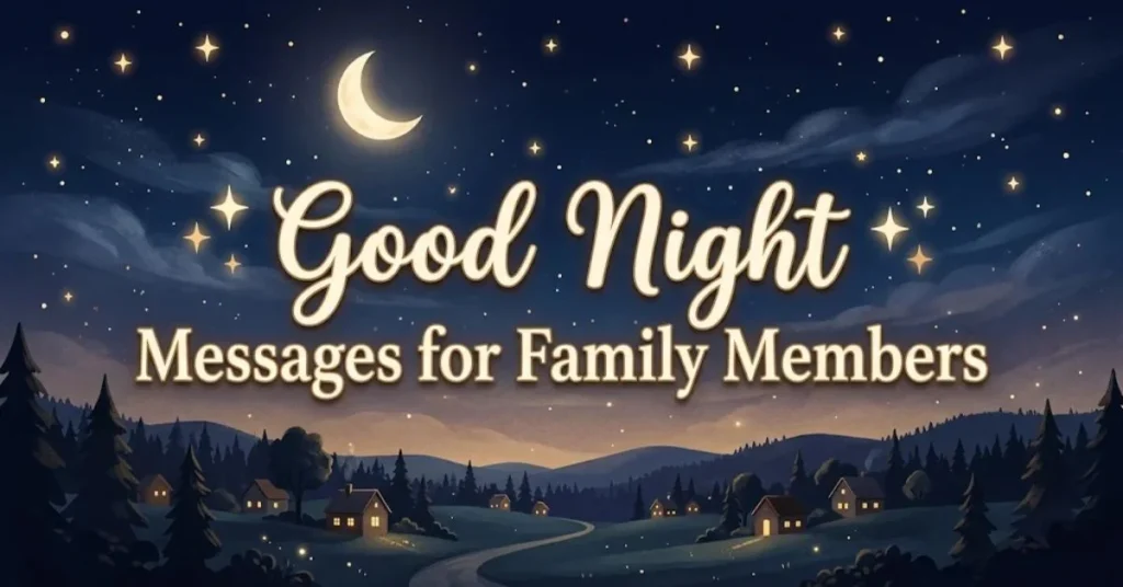 Good Night Messages for Family Members