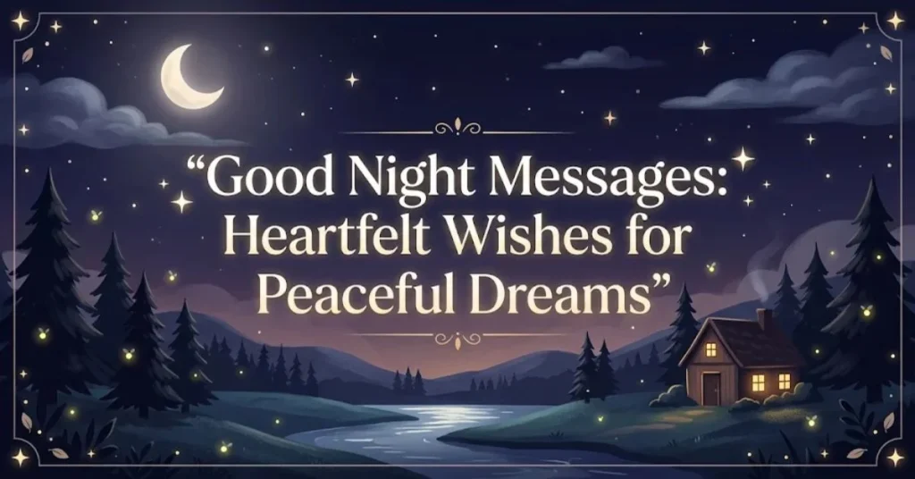 Good Night Messages: Heartfelt Wishes for Peaceful Dreams