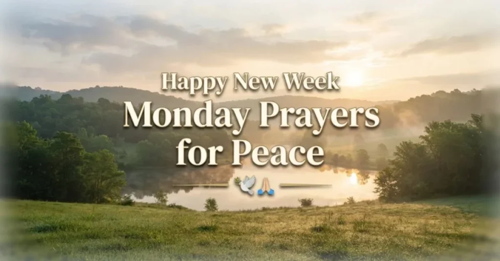 Happy New Week Monday Prayers for Peace