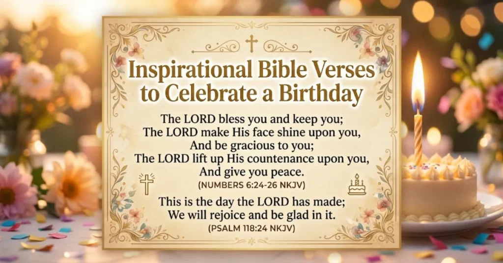Inspirational Bible Verses to Celebrate a Birthday