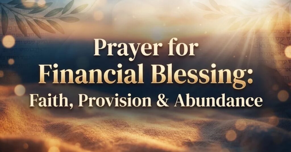 Prayer for Financial Blessing: Faith, Provision & Abundance