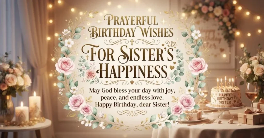 Prayerful Birthday Wishes for Sister’s Happiness