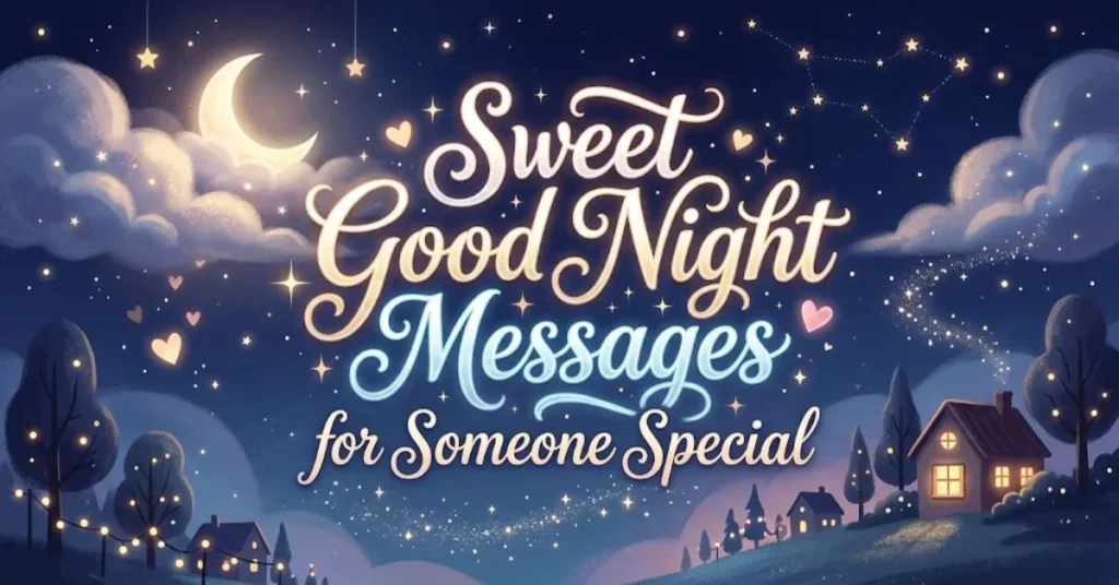 Sweet Good Night Messages for Someone Special